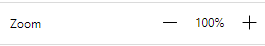 Browser Zoom section